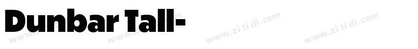 Dunbar Tall字体转换